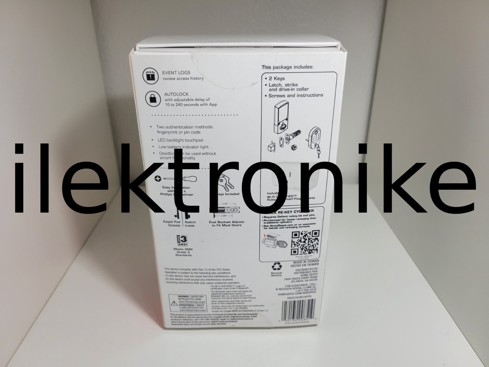 NEW Defiant Hubspace Round Biometric Fingerprint Touchpad Deadbolt Saint Nickel