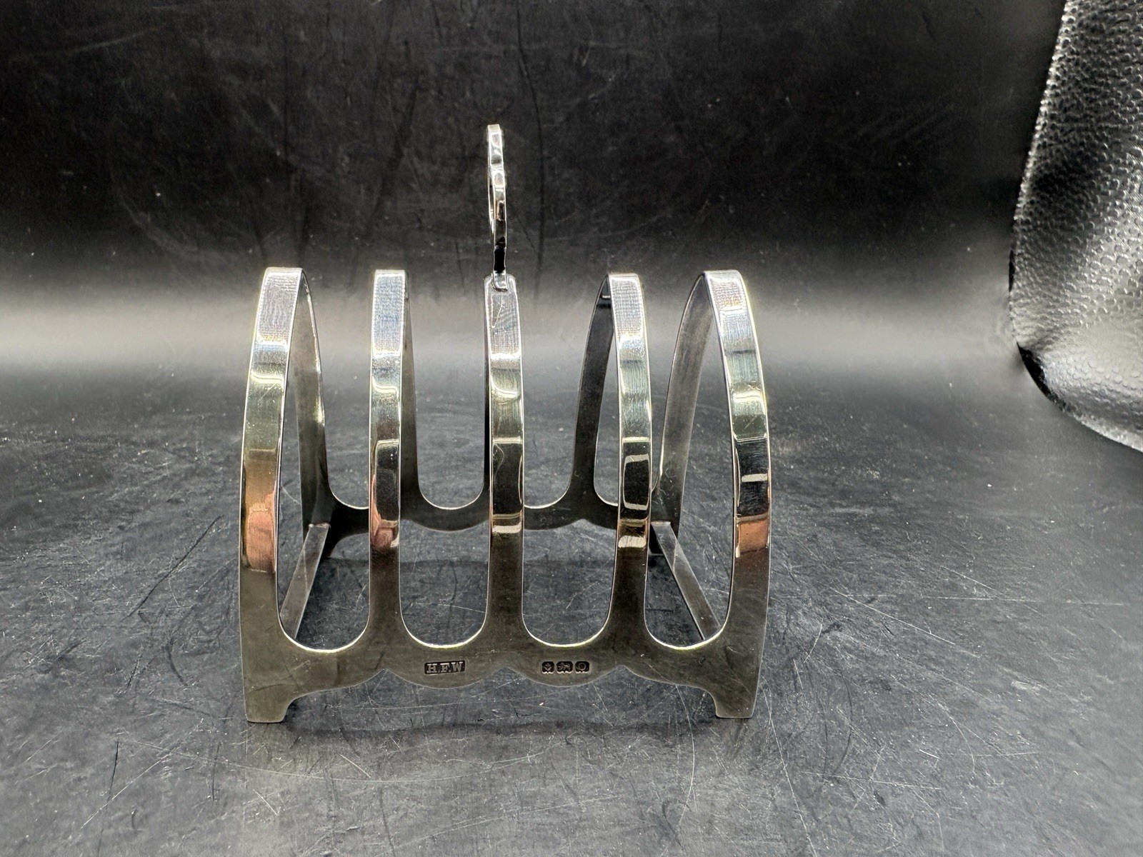 1938 Sterling Silver English Toast Rack Birmingham Gothic Arch