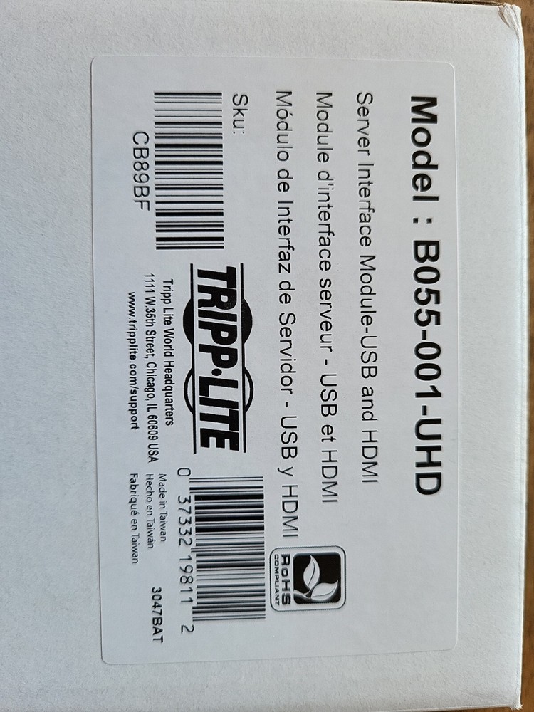 Tripp Lite B055 001 UHD server Interface