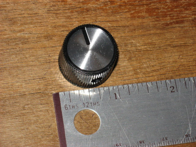 Heathkit Knob, black with metal insert