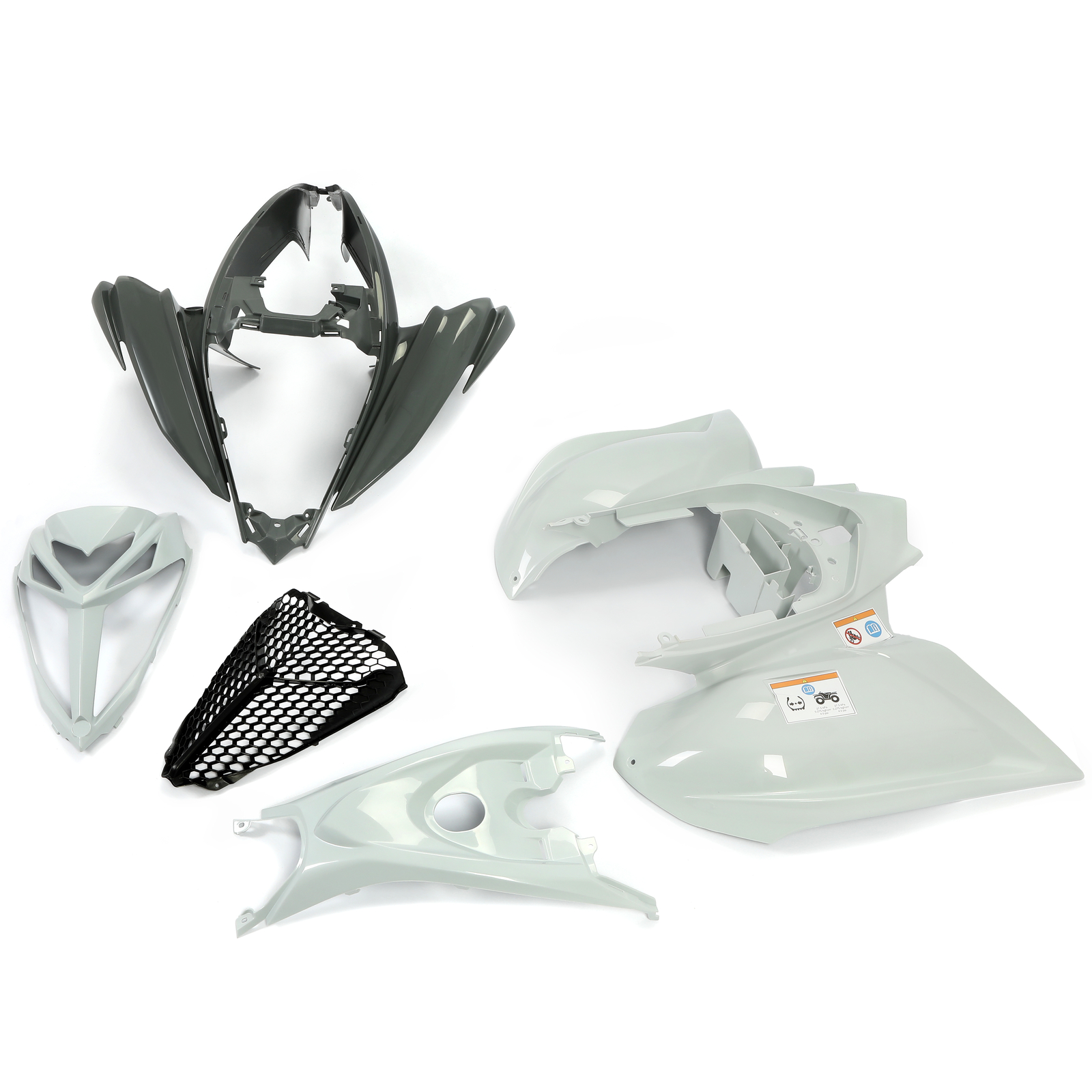 For YAMAHA Raptor 700 plastics Bodywork Fenders COMPLETE set 2006-2024 GRAY