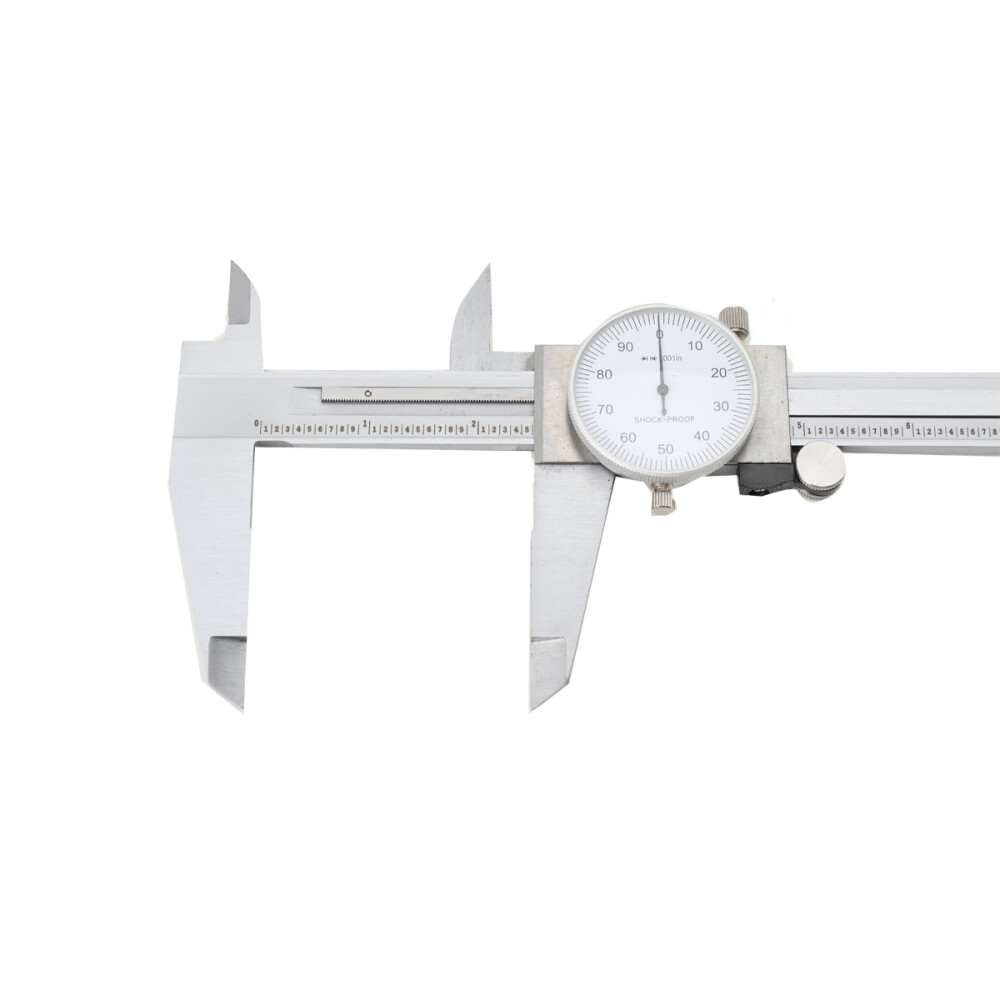 12'' Stainless Shockproof Dial Caliper .001" Shock Proof W/Case New