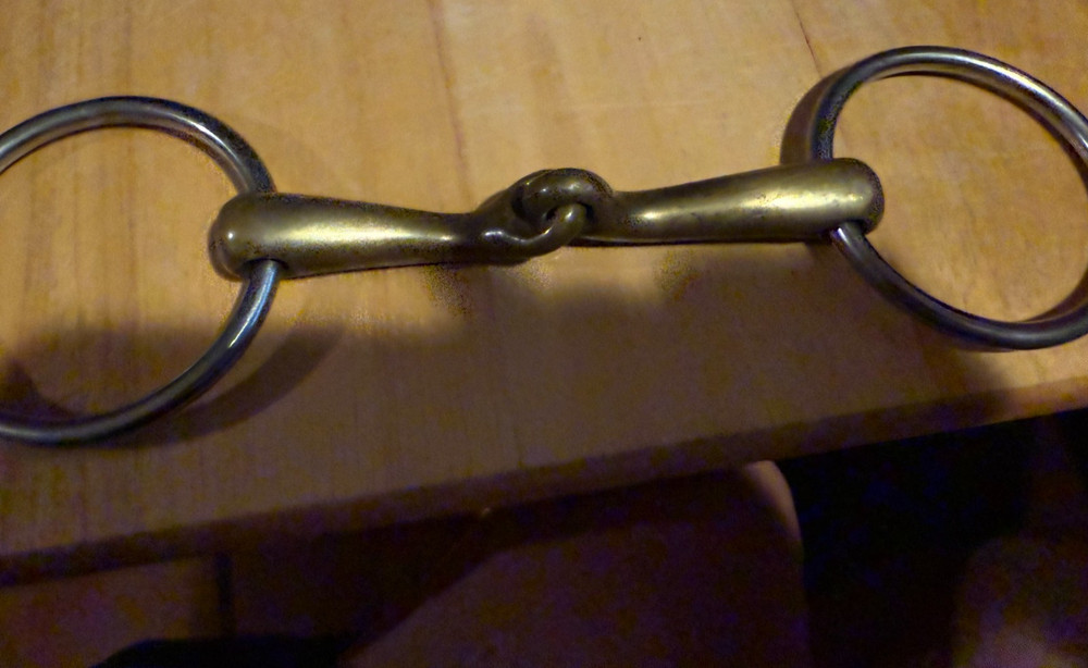 KK Aurigan USED Loose Ring Snaffle SINGLE JOINT 4 7/8"