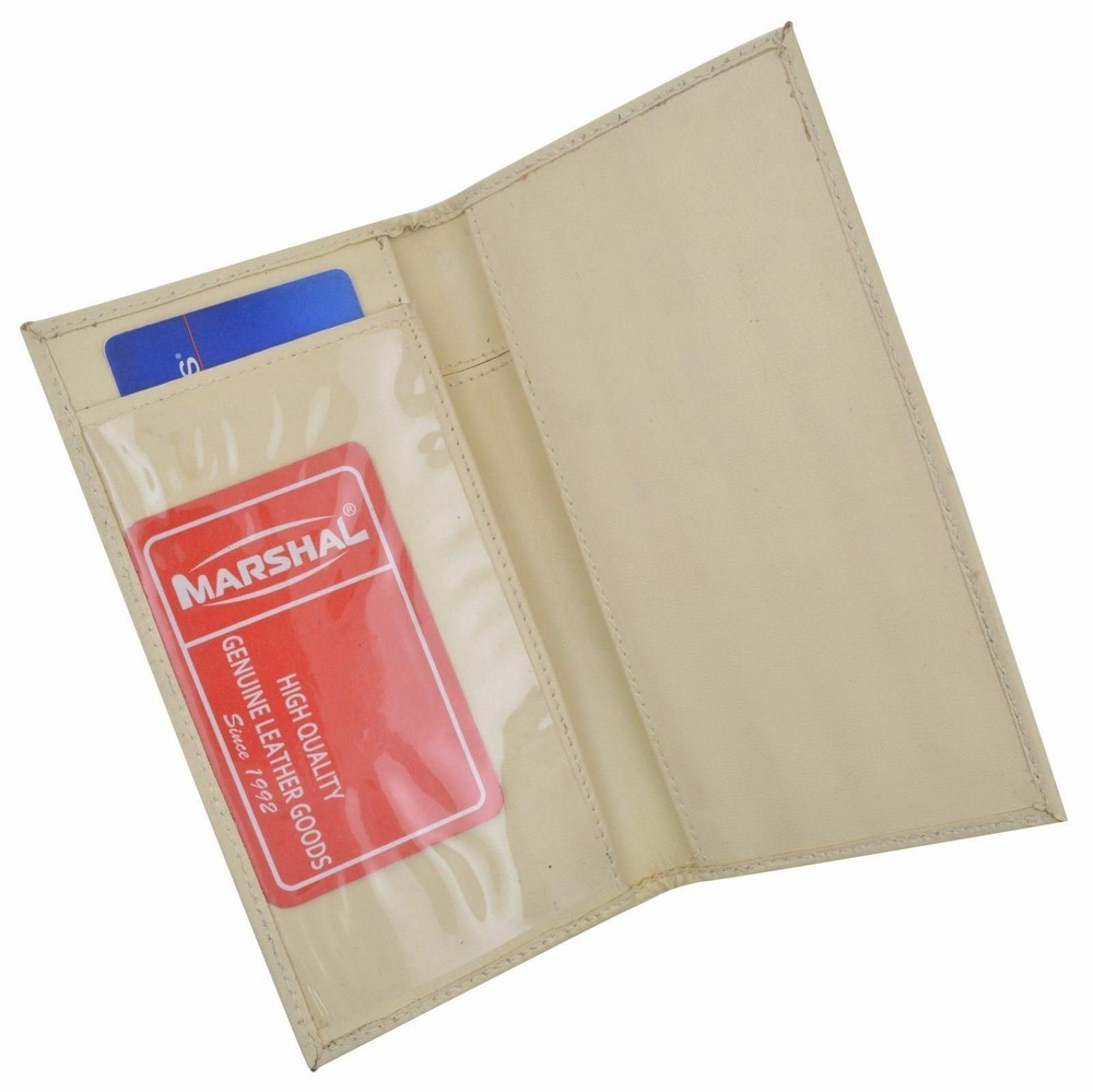 Basic Checkbook Cover Cream NEW
