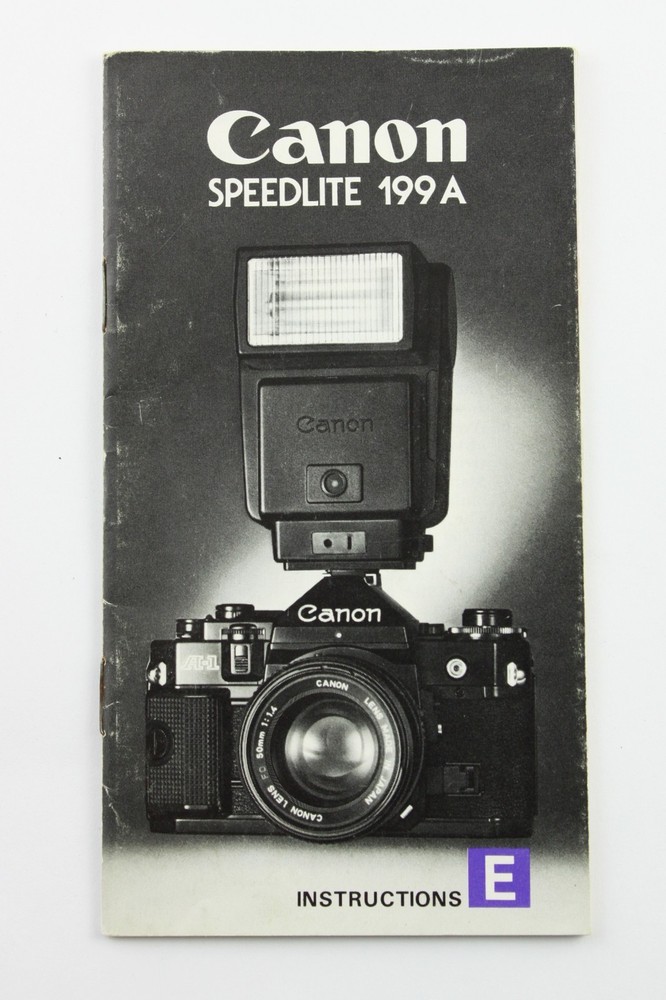 Canon Speedlite 199A Electronic Flash - User Instructions - Manual Original