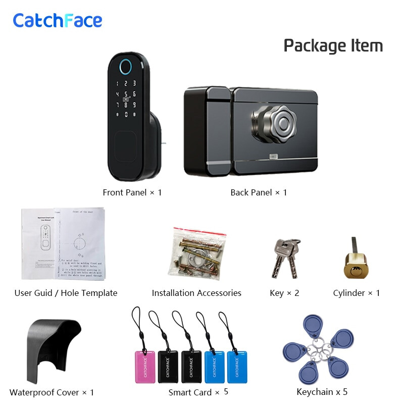 Keyless Smart Door Lock Fingerprint Remote Control Bluetooth TTLock App Passcode