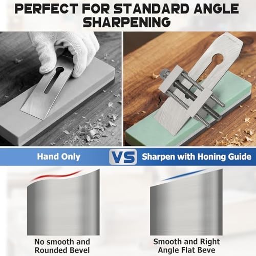 Precision Chisel Sharpening Jig - Adjustable Angle Guide for Woodworking Tools