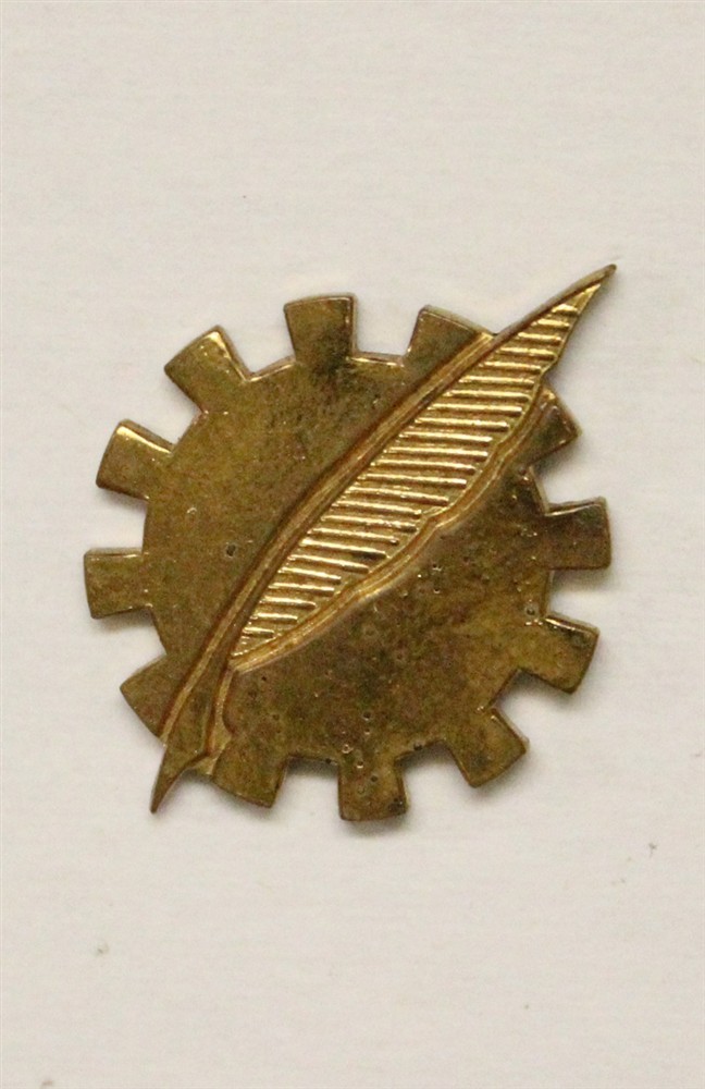 USN U.S. Navy Rate Pin 057: Data Processing Tech - gilt, c/b, GEMSCO G-2