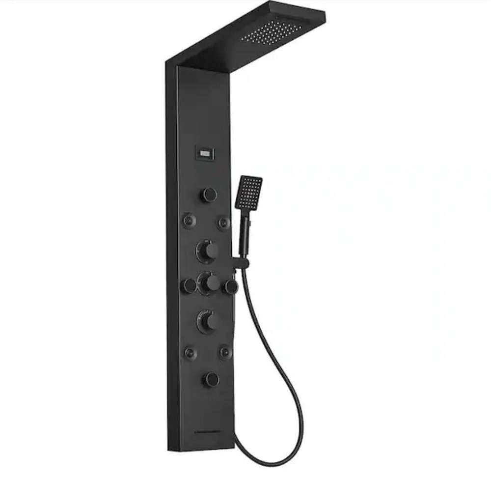 8-Jet Rainfall Shower Tower Shower Panel System with Rainfall Waterfall...