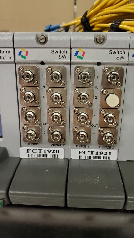 JDS Uniphase MAP+1111110 MAP Chassis / Mainframe & Controller With (7) Modules