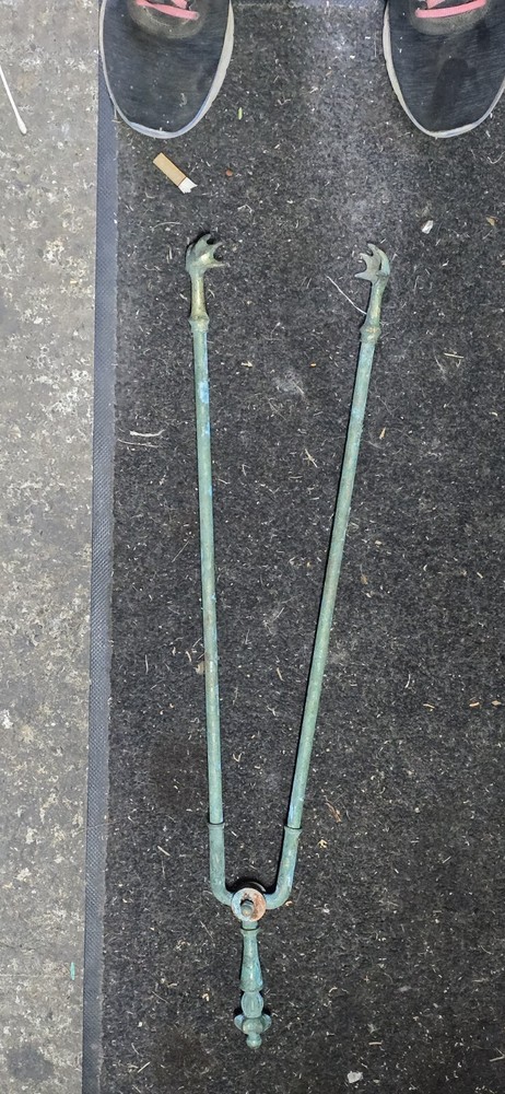 Vintage, Solid Brass Fire Tongs, Coal, Wood
