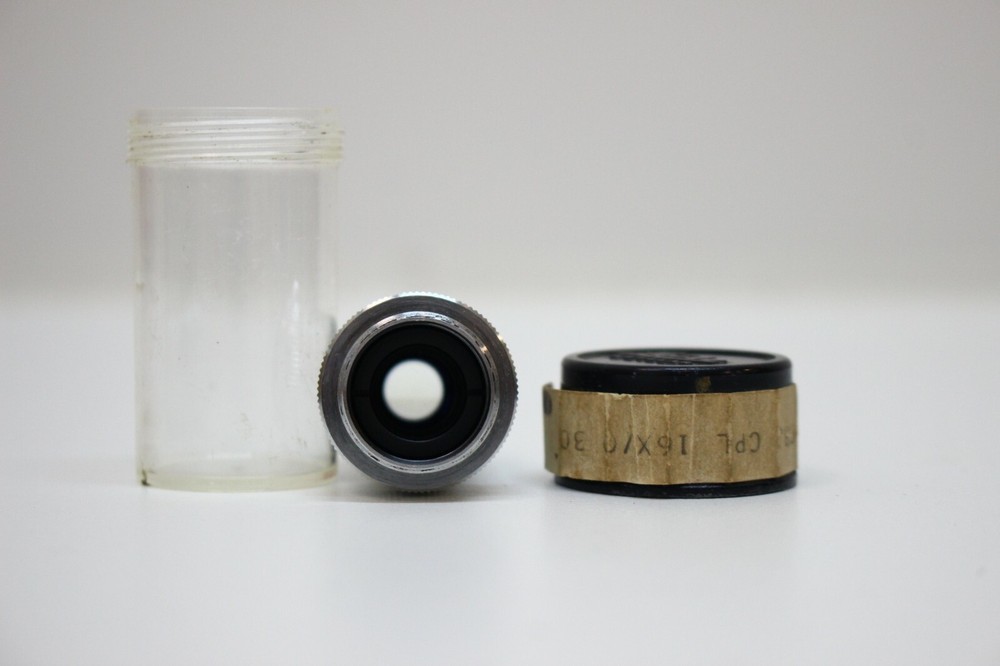 Leitz Wetzland PL 16x/0.30 Microscope Objective Lens Made in Germany