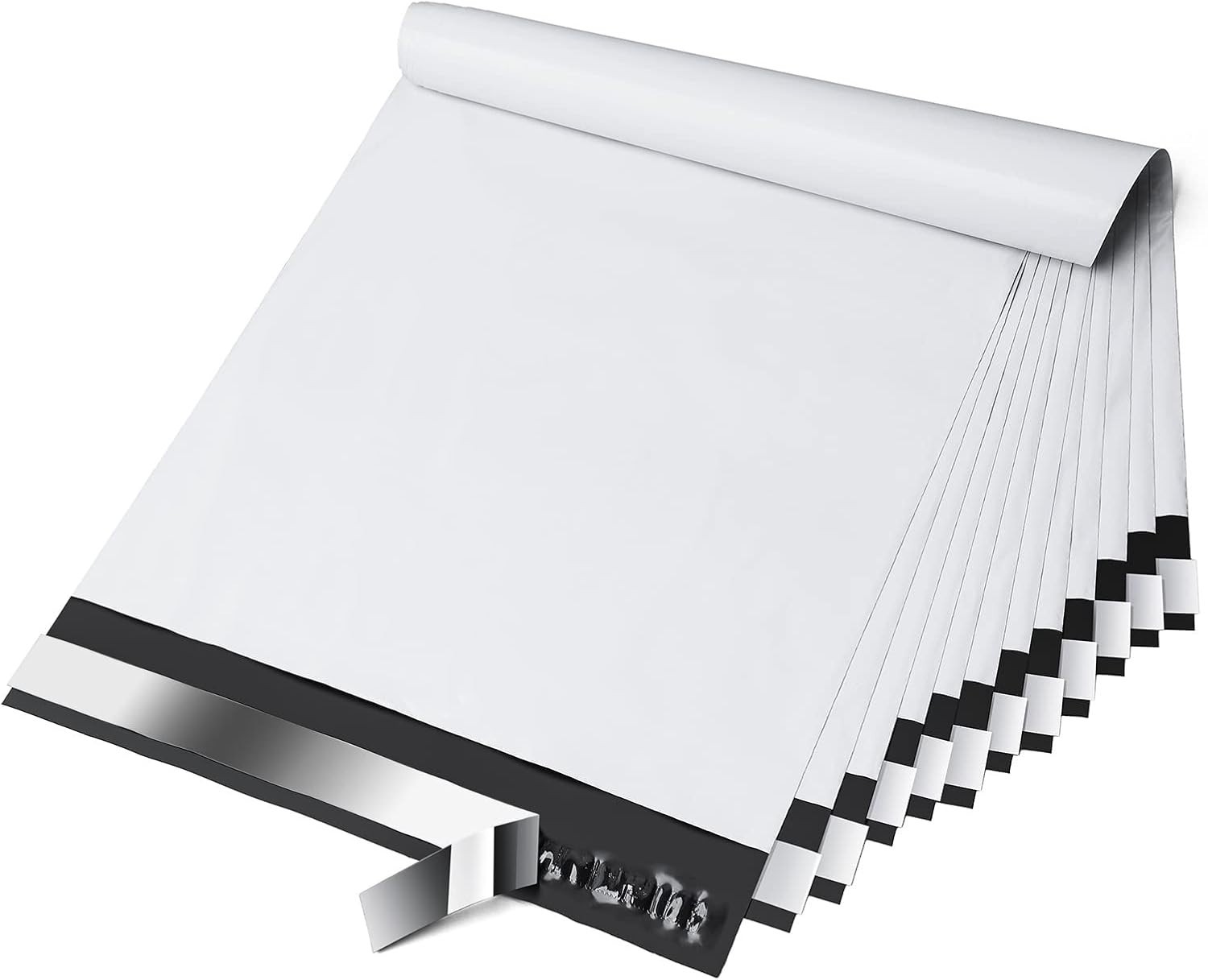 Fuxury Poly Mailers 10x13 Inch 100 Pack,Shipping Bags for Clothing,Strong Adhesi