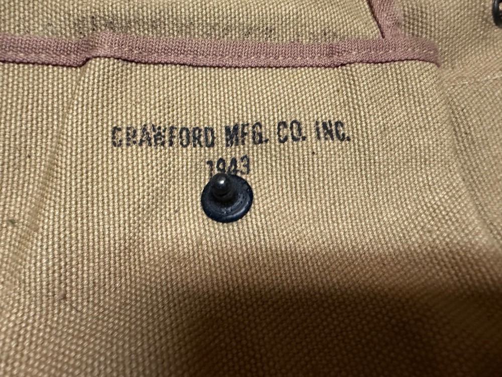 ORIGINAL WWII US ARMY M2 TRIPOD MOUNT COVER-1943