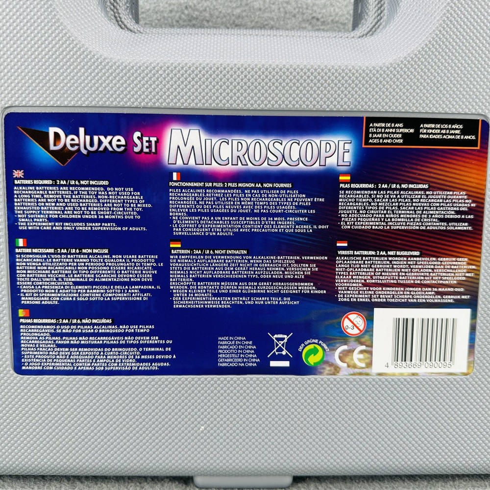 MICRO SCIENCE - Microscope Set Deluxe With Carrying Case