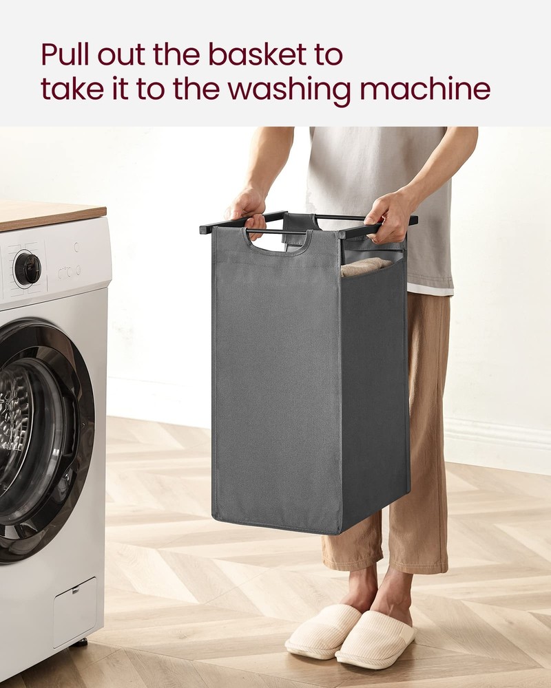 VASAGLE Laundry Hamper, Laundry Basket, Laundry Sorter with A Pull-Out and Re...