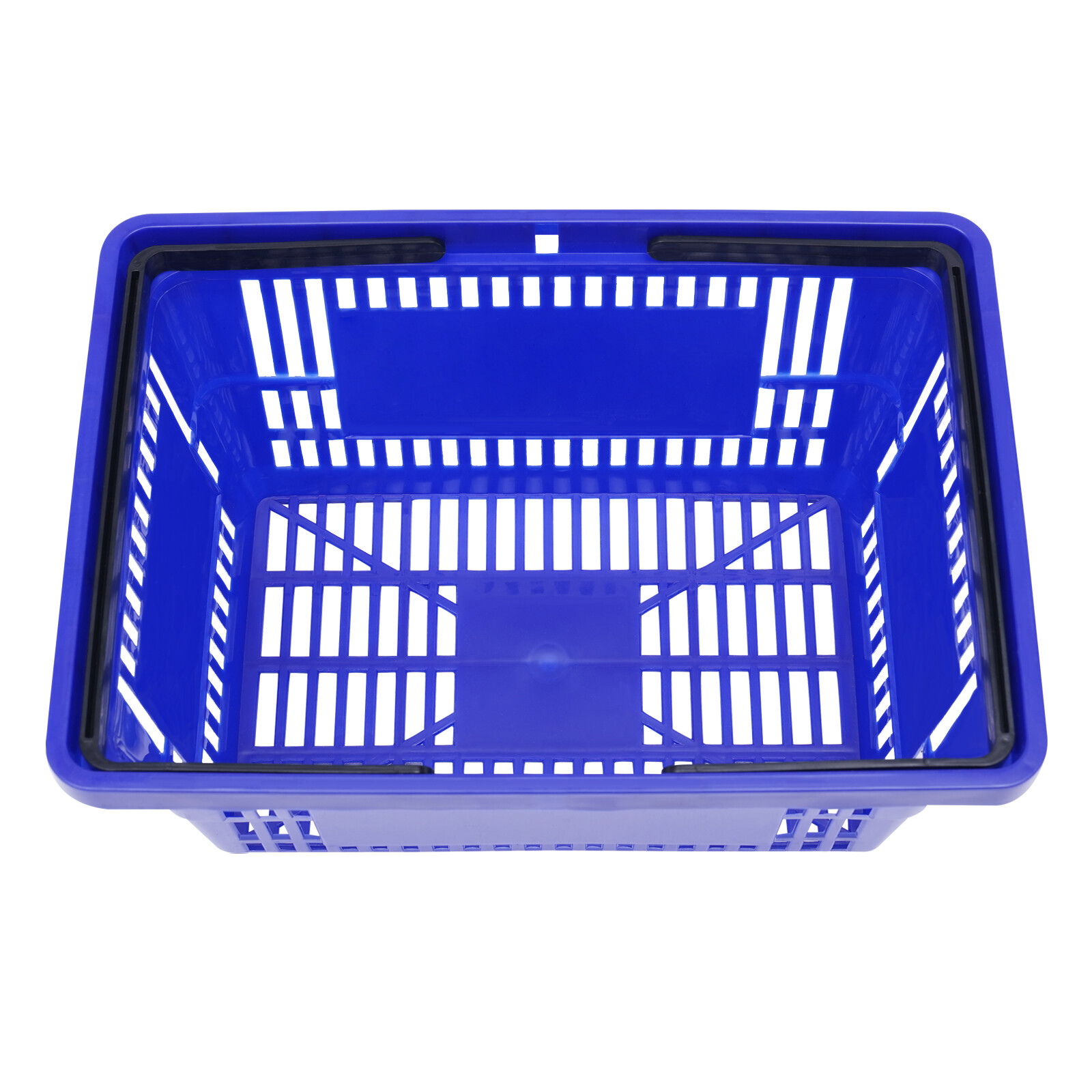 12x Shopping Baskets With Handles Retail Store Supermarket Baskets Stackable .