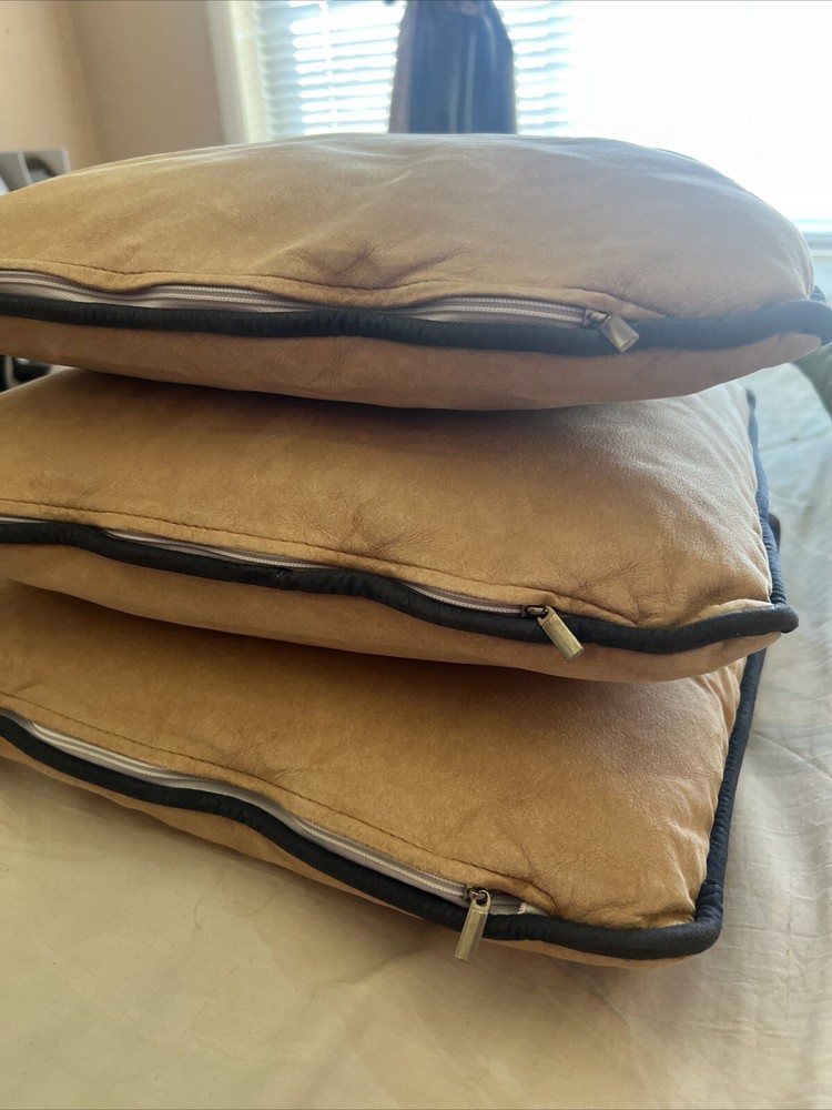 3pc Suede Pillow Cases