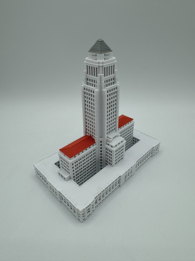 LA City Hall Model- 3D Printed Full Color