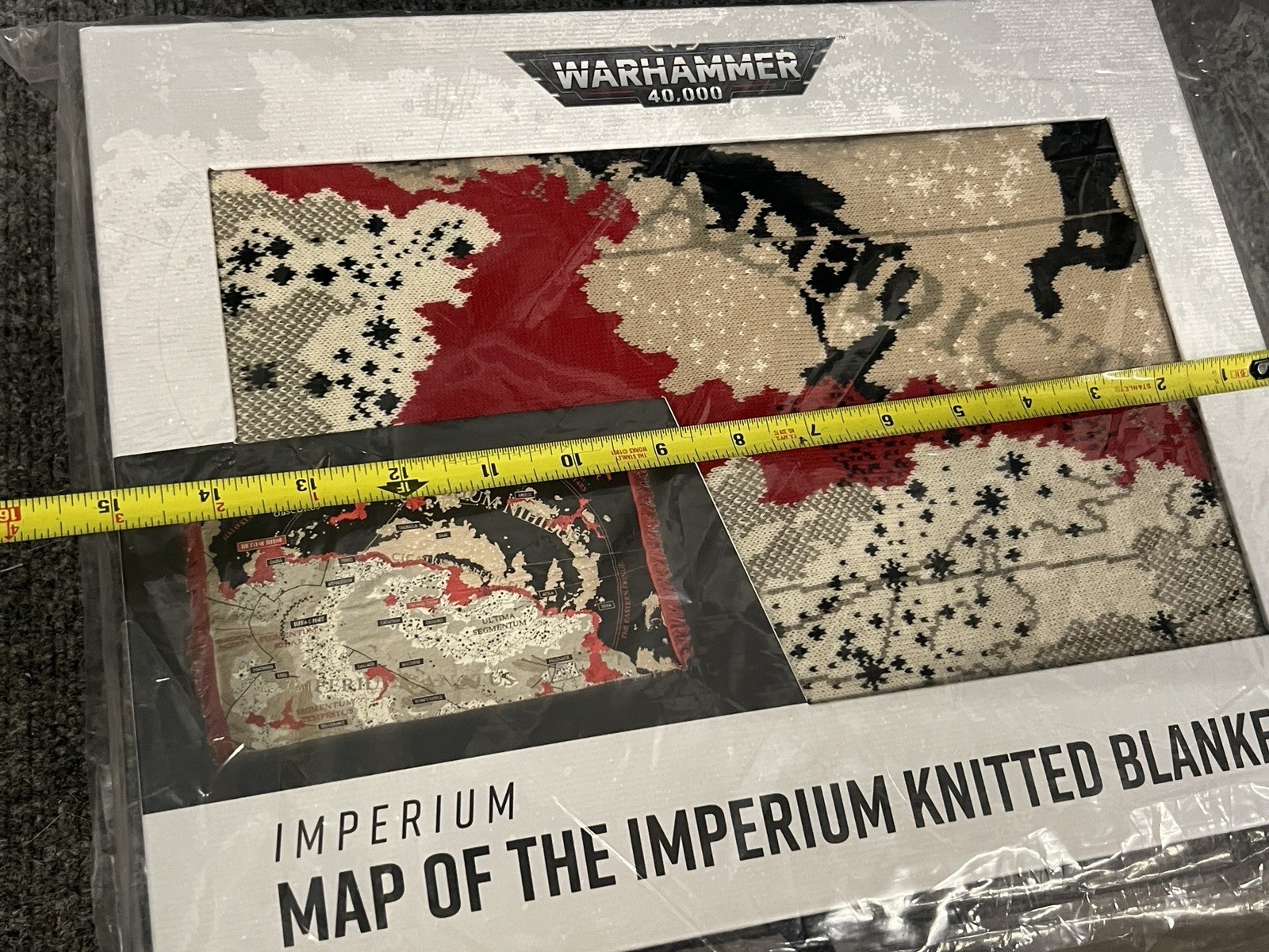 NEW Map of the Imperium Knitted Blanket - Official Games Workshop WARHAMMER 40K