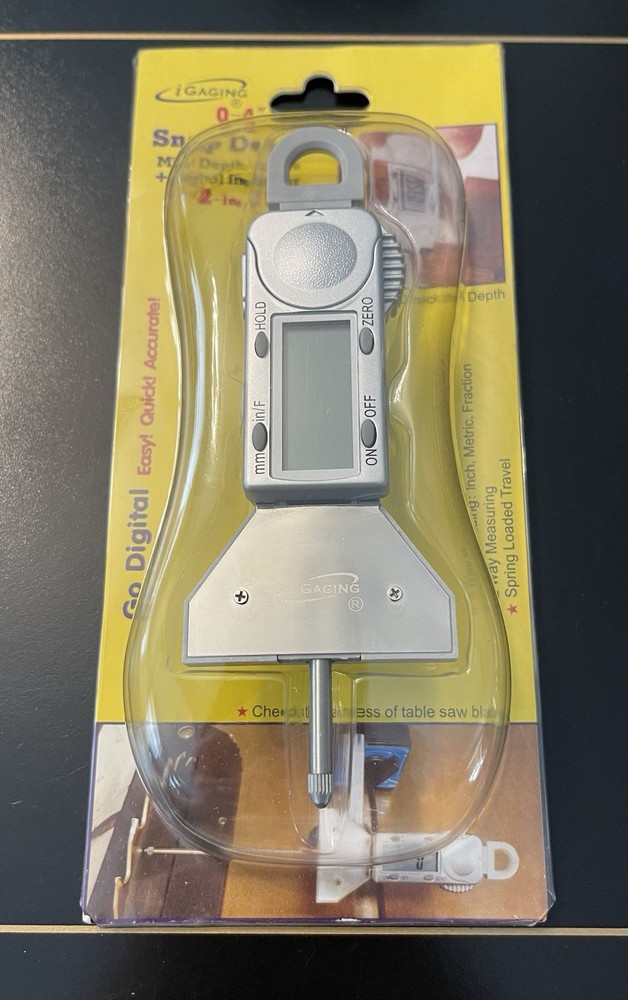 Mini depth gauge 0-4" + digital  indicator electronic New