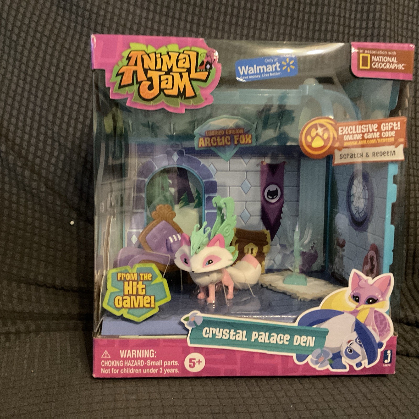 Crystal Palace Den Playset NatGeo Animal Jam Exclusive Arctic Fox, Quick Ship