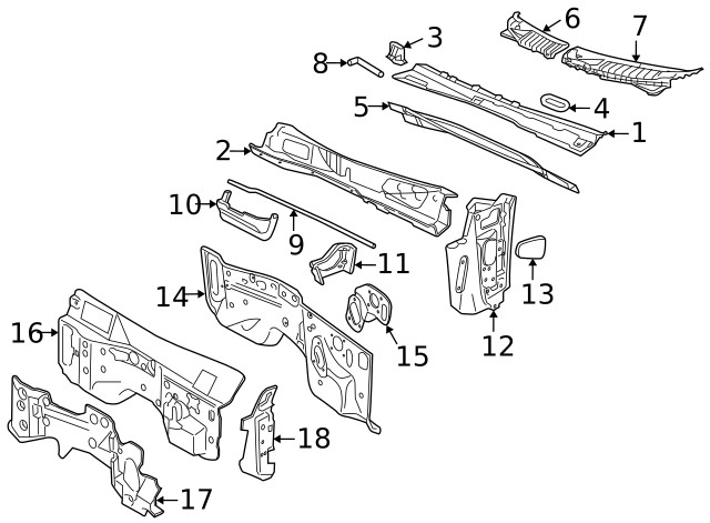 Genuine Ford Side Panel 6L2Z-7802038-A