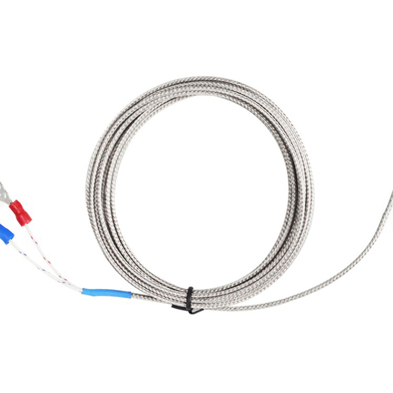 K-type E-type Thermocouple Temperature Sensor Probe 0.2M-5M Cable M6 M8 Threaded