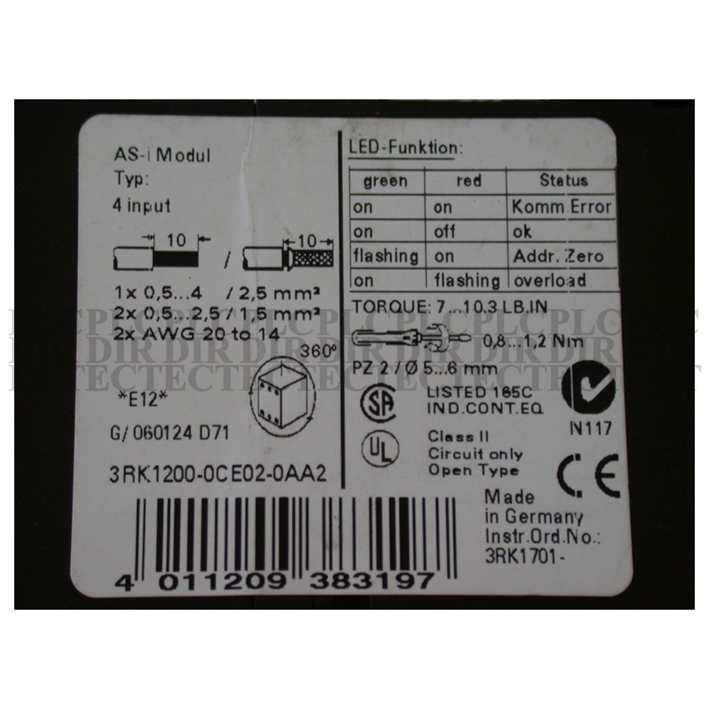 NEW Siemens 3RK1200-0CE02-0AA2 Interface Module