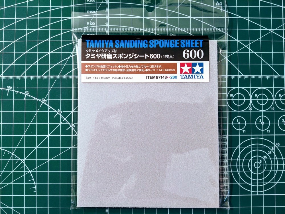 Tamiya Sanding Sponge Sheet 600 (1pc) 87148