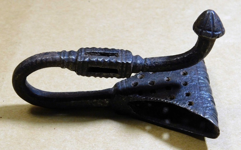 Antique Wrought Iron Scabbard Holder for Belt