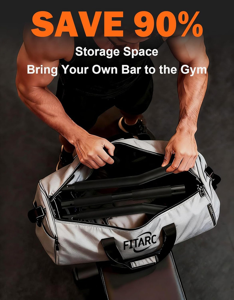 40'' LAT Pulldown Bar Attachment for Pulley Cable Machine, Full-Length Non-Slip