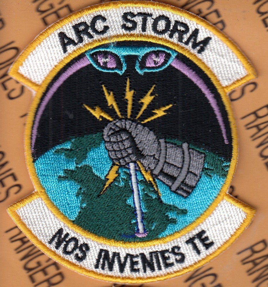 USAF Air Force Operations ARC STORM Space NOS INVENNIES TE ~3.75" patch c/e