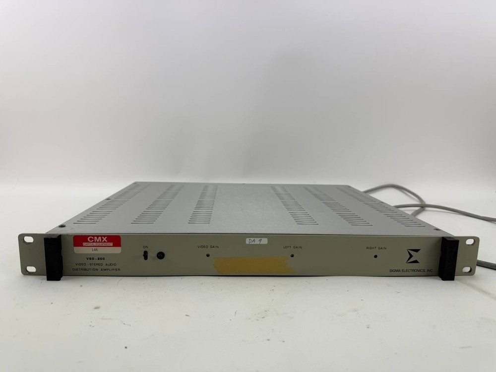 Sigma Electronics CMX VSD-200 Video Stereo Audio Distribution Amplifier