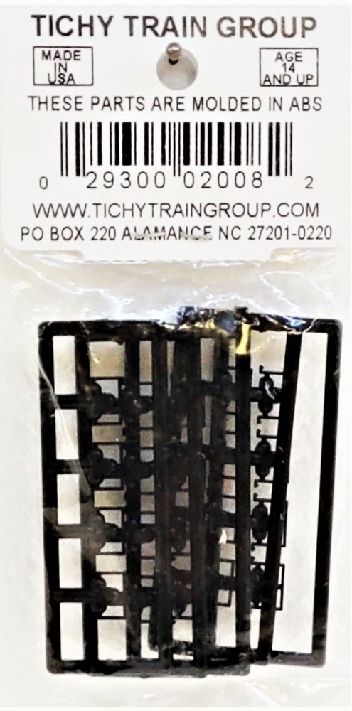 O Scale Tichy Train Group 2008 Short Straight Bottom Mount Stirrup Steps pkg(20)