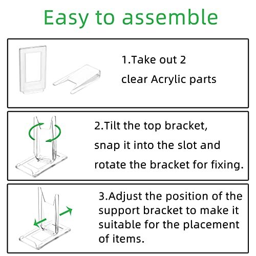 10 Sets Adjustable for angle Acrylic Display Stand for Plate, purses,clutch