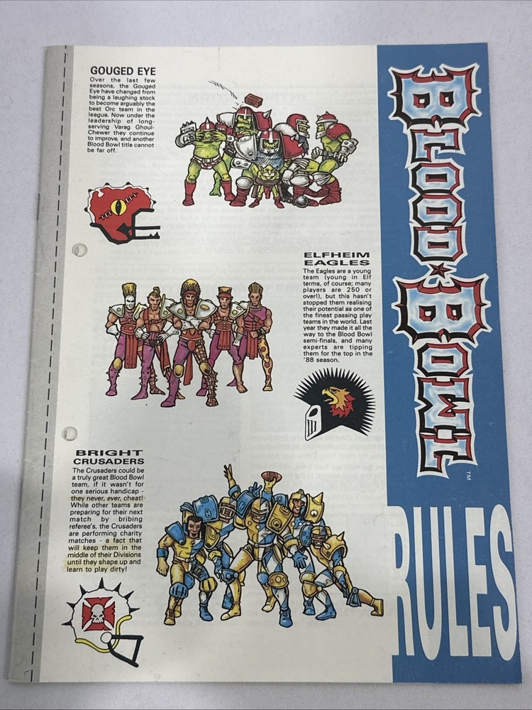 Blood Bowl Games Workshop Rules Book