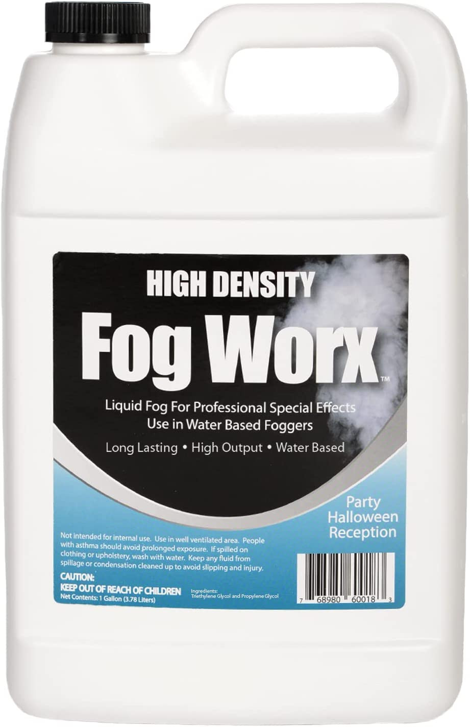Fogworx Extreme High Density Fog Juice Gallon - Long Lasting, High Output, Odorl