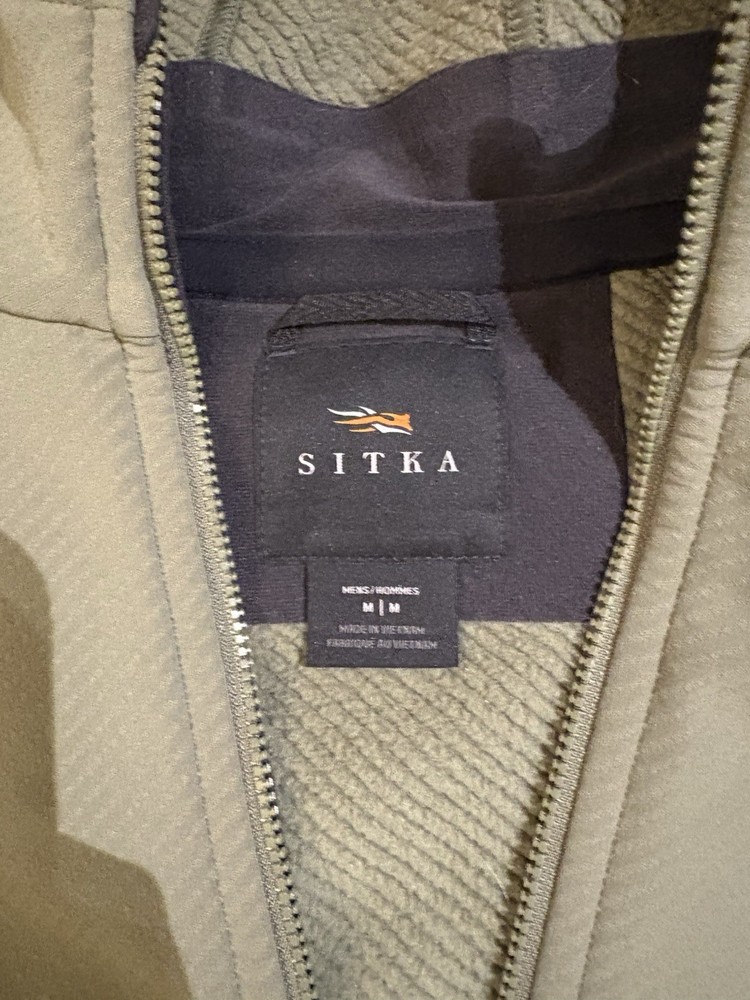 Sitka Alpha Fleece Hooded Jacket Size Medium