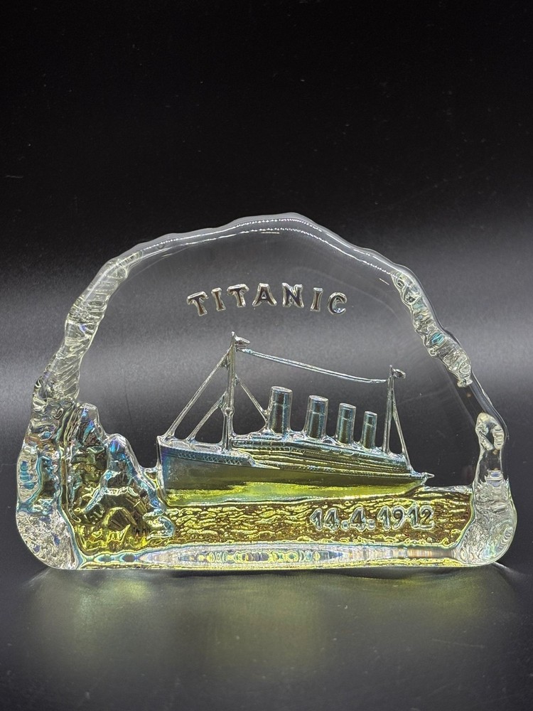 Titanic Glass Souvenir