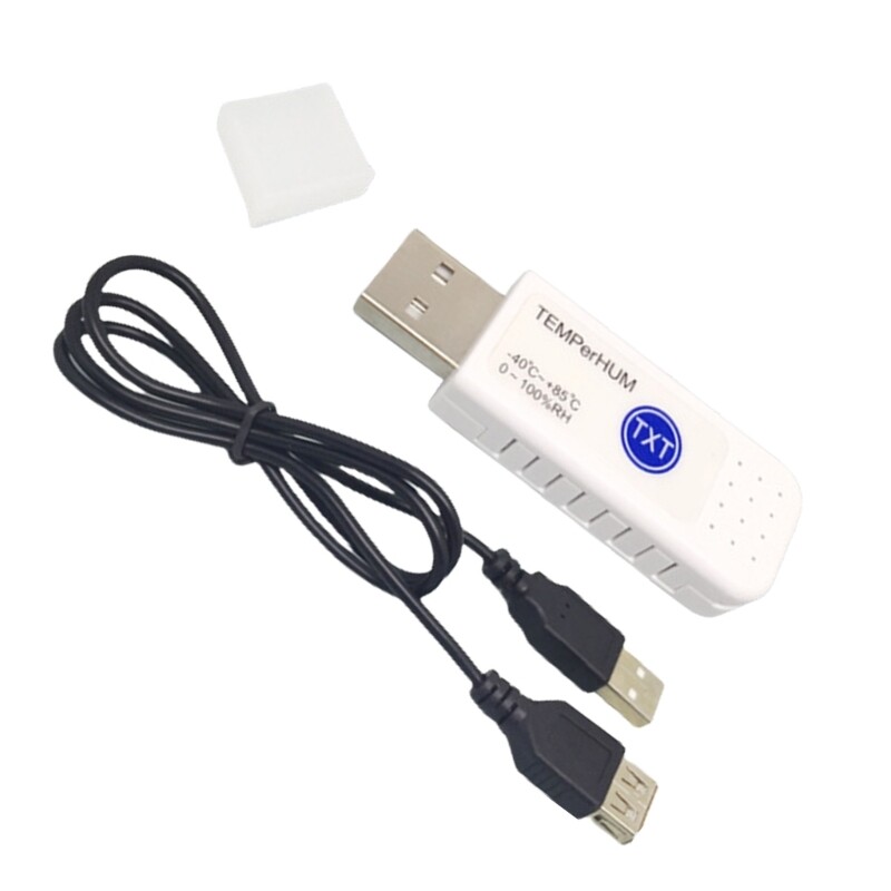 USB Temperature Data Logger Humidity Internal Sensors High Precisions Recorders