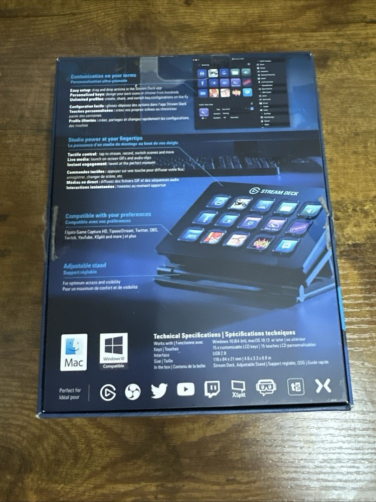 Elgato Stream Deck Live Content Creation Controller - Black, 15 Macro Keys