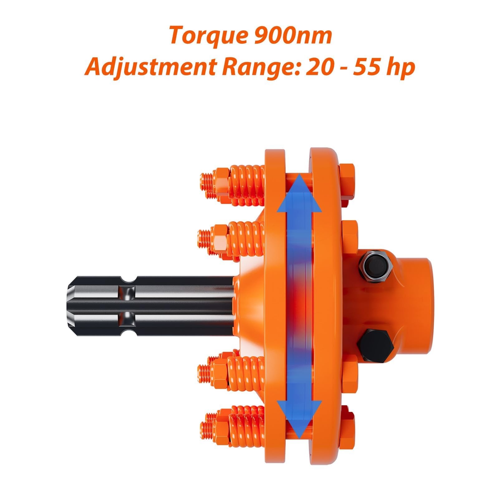 PTO Slip Clutch 1 3/8" 6 Spline Ends for PTO Slip Shafts Tractor PTO Slip Clutch