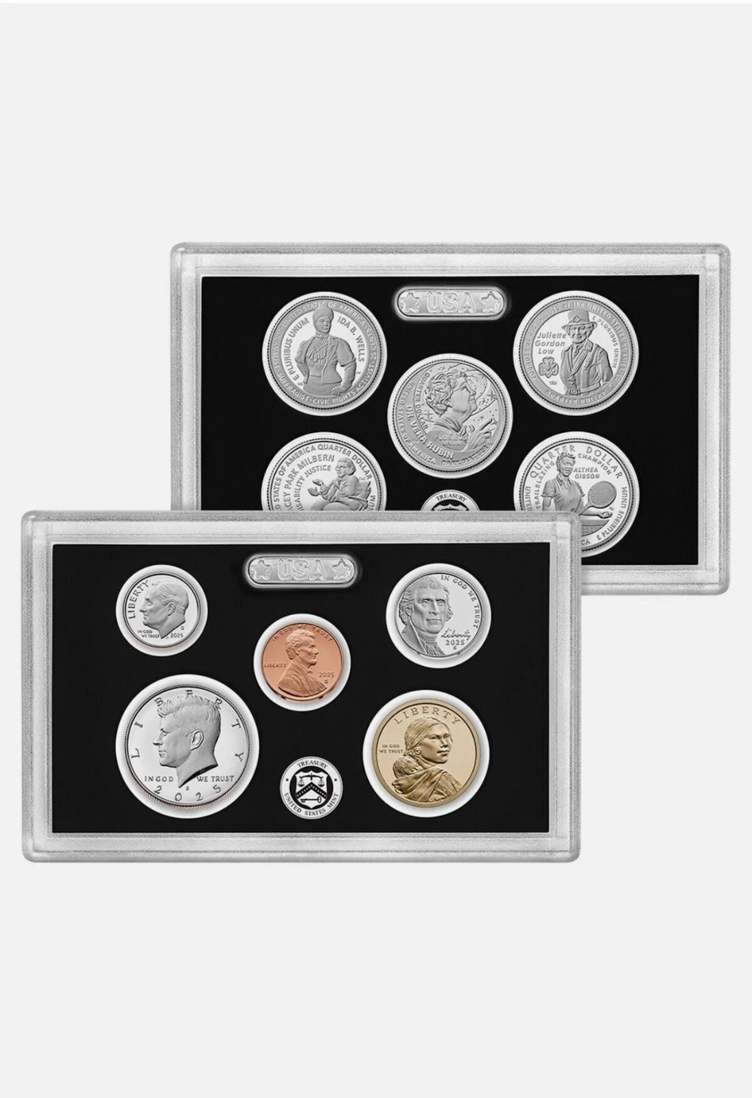 IN-HAND 2025 S US Mint Silver Proof Set - 10 Coins w/ Box & COA 25RH , W/ Penny