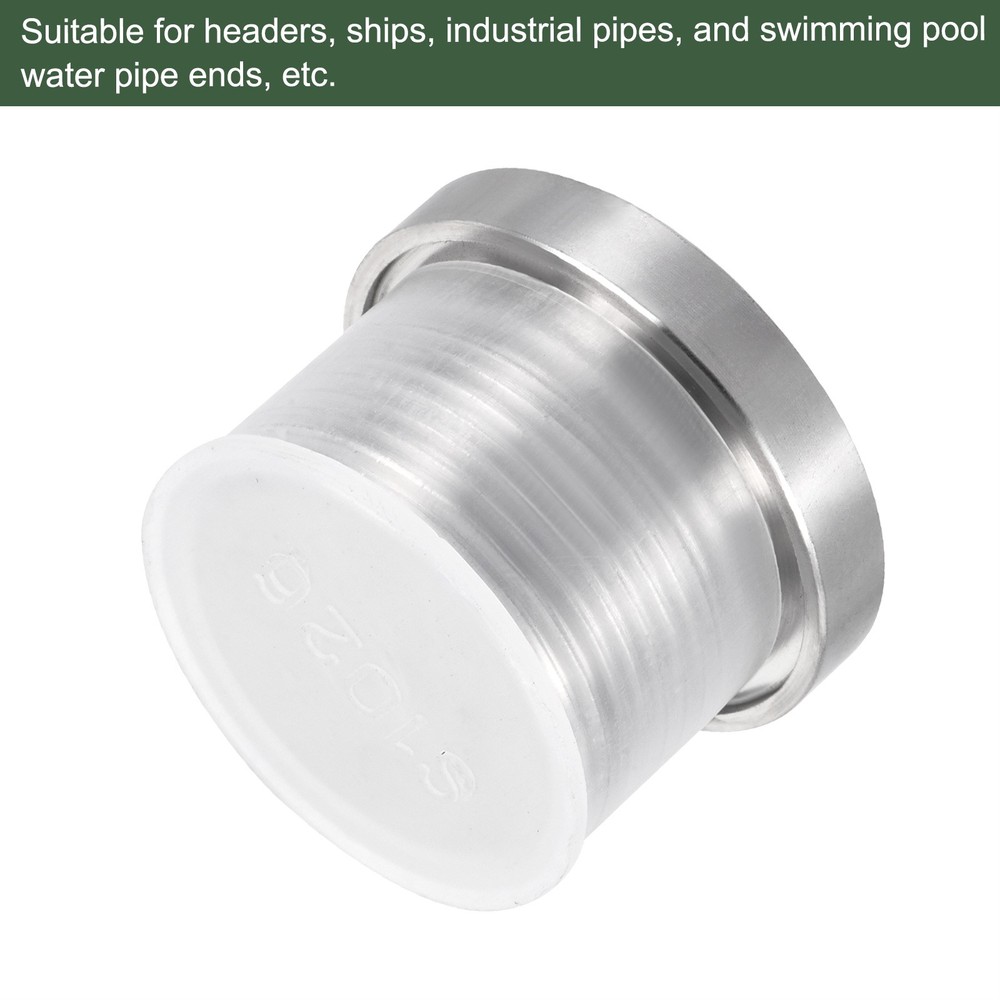 M26 x 1.5 Stainless Steel Internal Hex Head Socket Pipe Fitting (Silver)