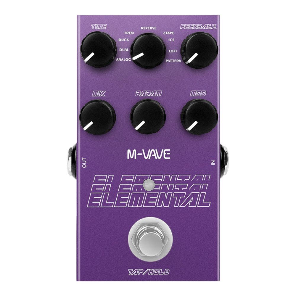 M-Vave Elemental Guitar Delay Effects Pedal / 9 Delay Effects