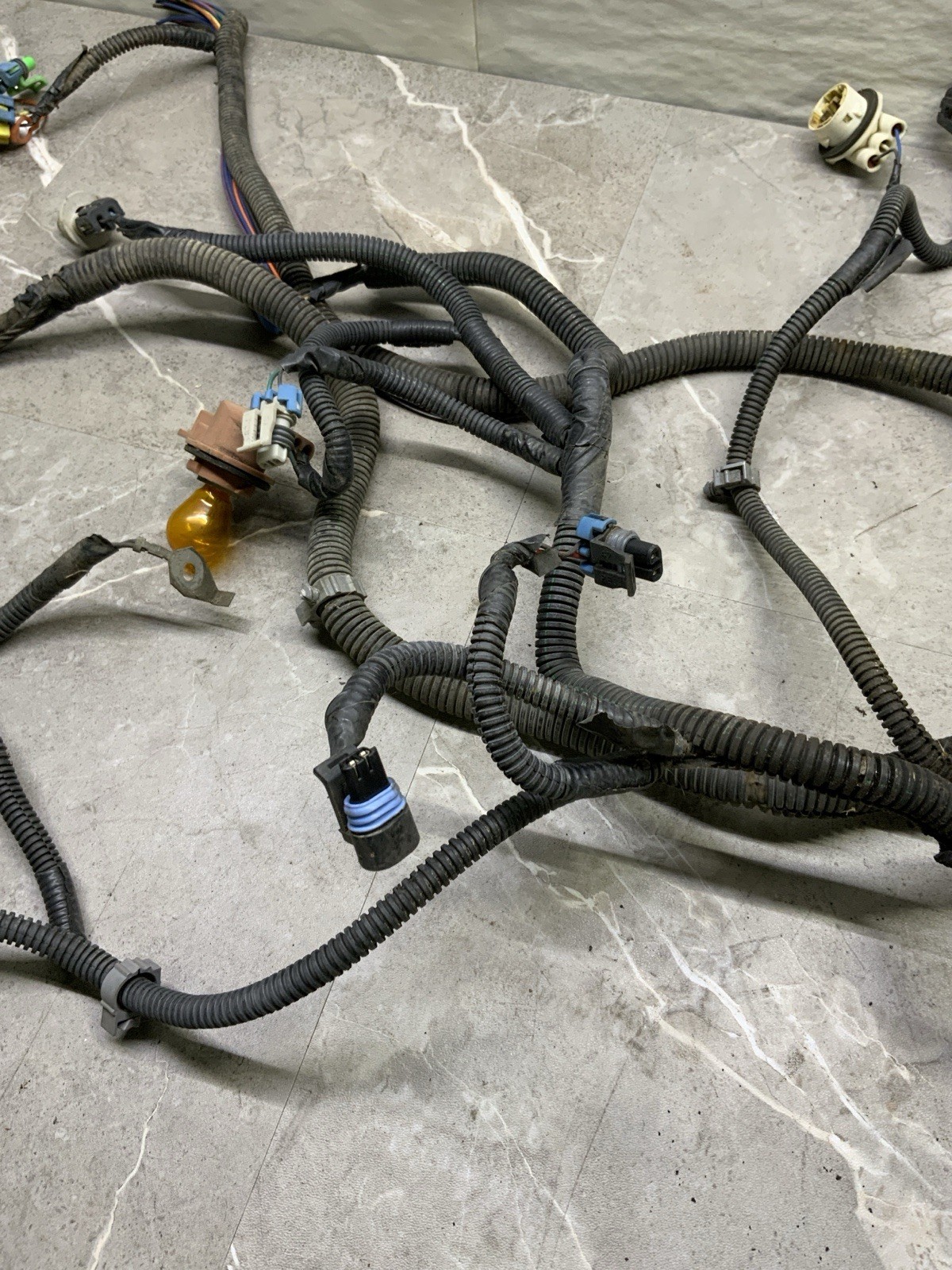 99-02 Chevy Silverado Front Headlight Wiring Harness OEM Cut Pigtails Repair