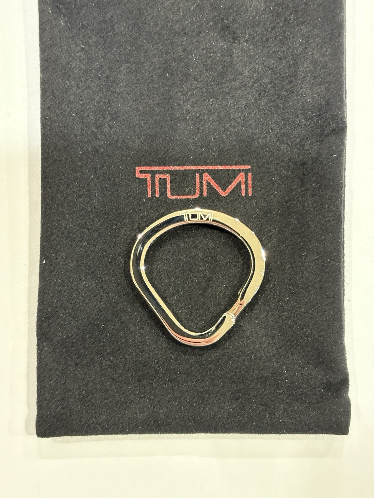 TUMI Key Ring Accessory - Chrome