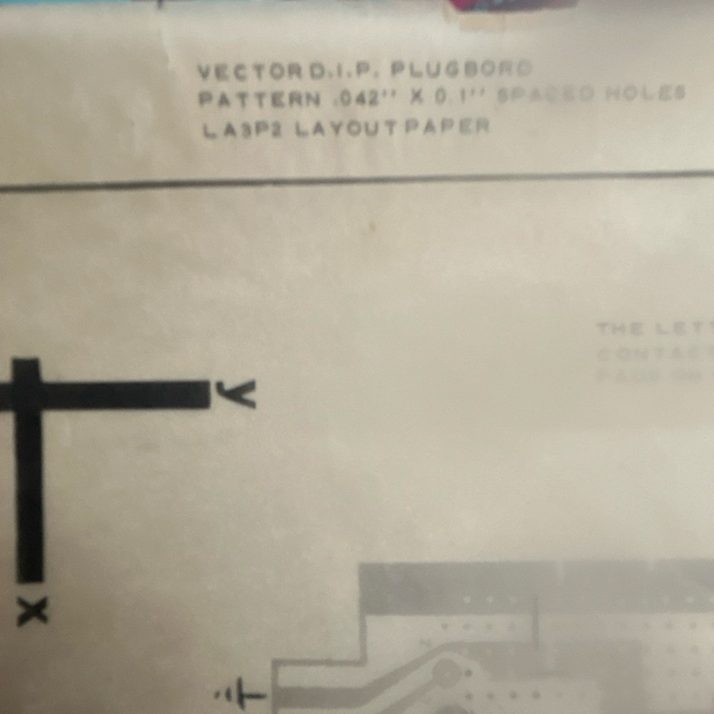 Vector Electronics LASP2 Plugboard Clock Layout Schematic Manual