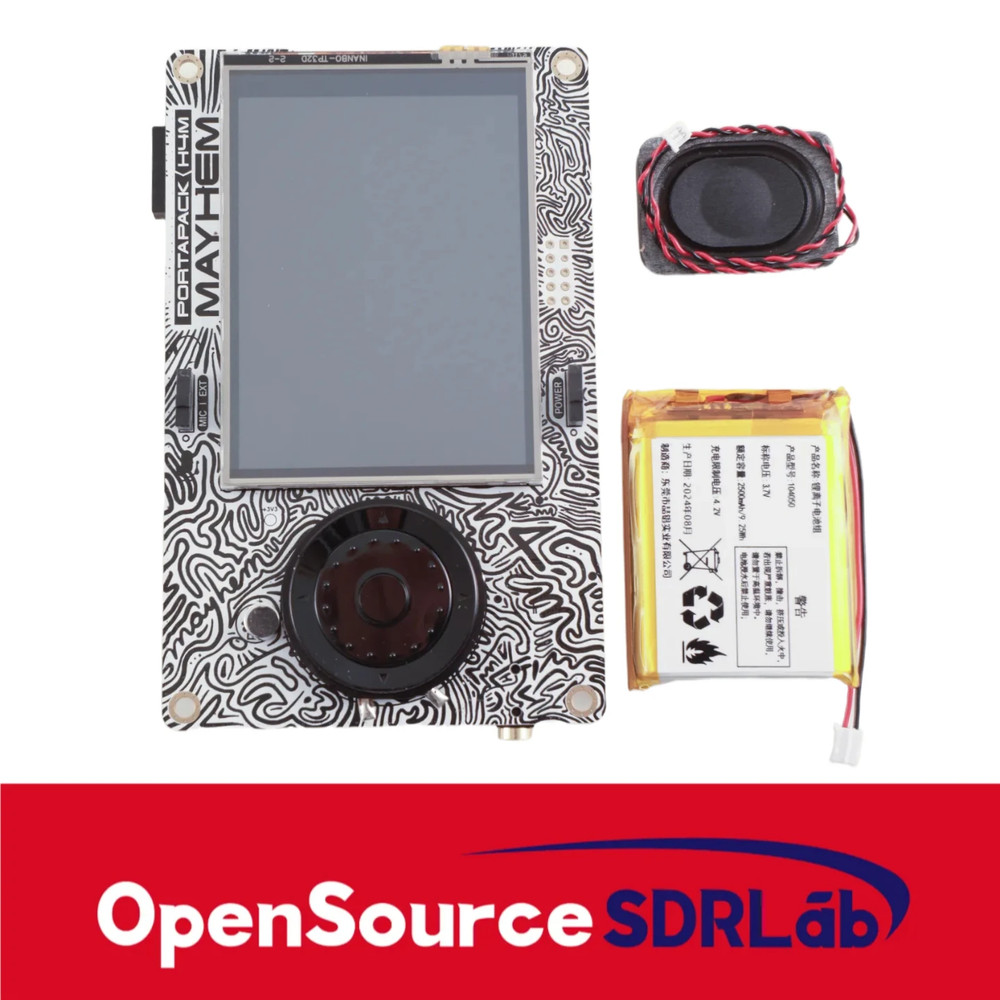 Portapack H4M Spectrum Analyzer Transparent Shell with Speaker & 2500mAh Battery